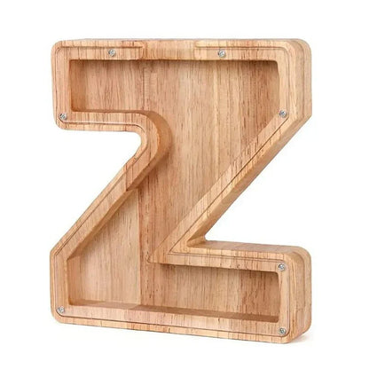 Skorter | Wooden Alphabet Letters 'Initial' Piggy Bank