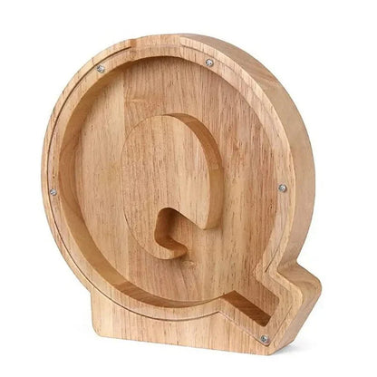 Skorter | Wooden Alphabet Letters 'Initial' Piggy Bank