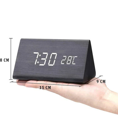 Skorter | Wooden LED Clock with Voice Control - EcoClock