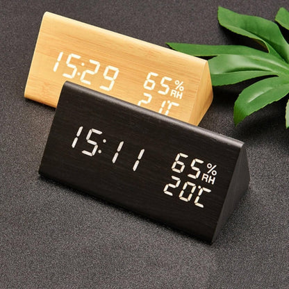 Skorter | Elora Wooden LED Alarm Clock Digital Display