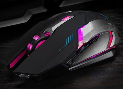 Skorter | Stealth 7 Wireless Silent LED Backlit USB Optical Gaming Mouse