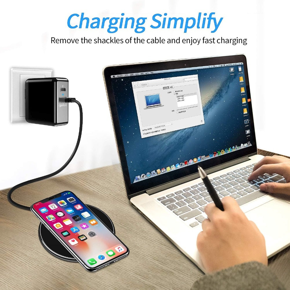 Skorter | 30W Fast Wireless Charging Pad | Premium USB-C MagSafe Charger for Apple iPhone, Samsung & Android