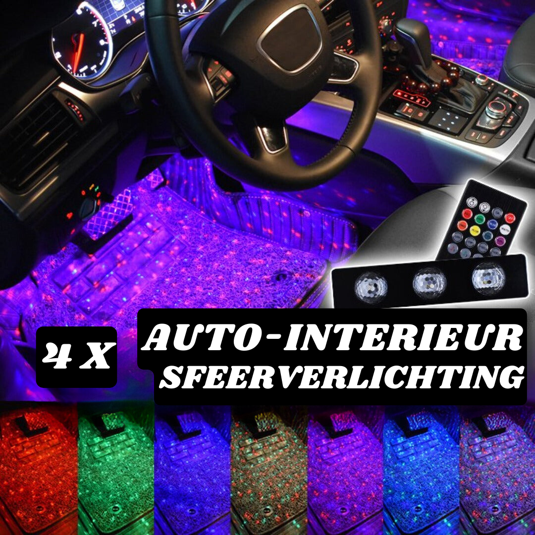 Skorter | Car Interior Atmosphere Lights - (Contains 4 Light Bars)
