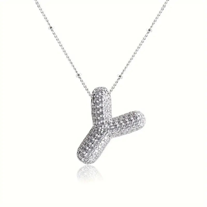 Skorter | Alphabet-Diamond-Pendant-Necklace