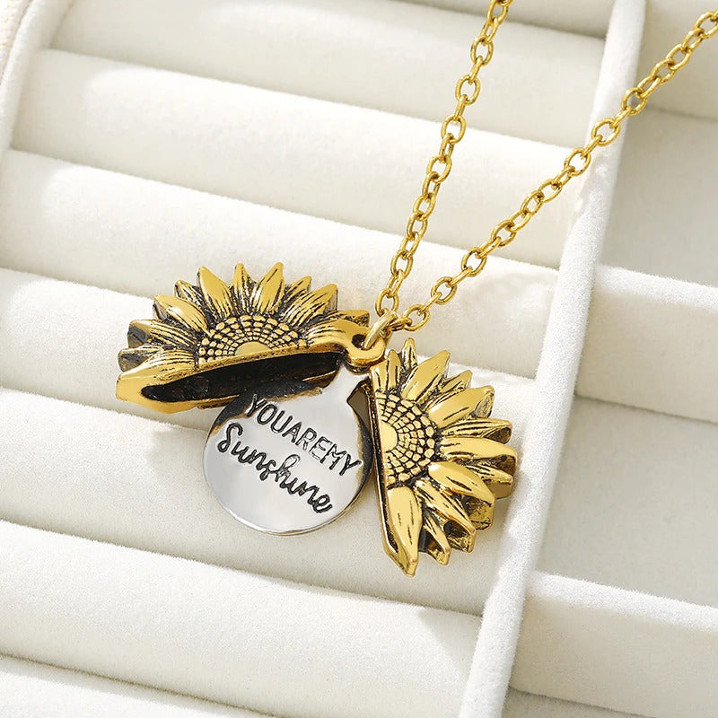 Skorter | You Are My Sunshine Best Gift Sunflower Pendant Necklaces
