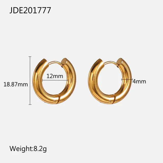 Skorter | 18K gold-plated hoops
