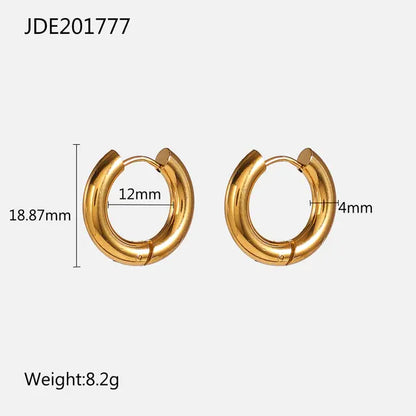 Skorter | 18K gold-plated hoops