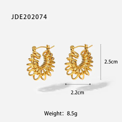 Skorter | 18K gold-plated hoops