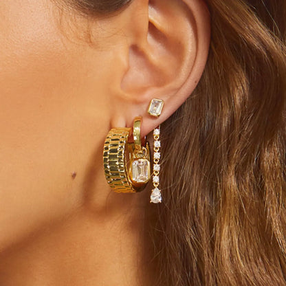 Skorter | 18K gold-plated hoops