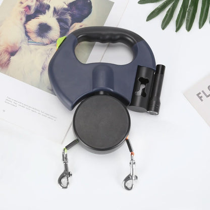 Skorter | PROPET DUO – Retractable leash for two dogs with LED light for safe walks