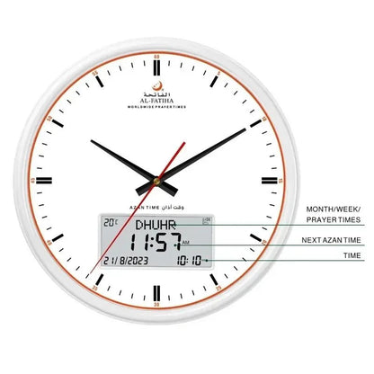 Skorter | Zamora Time Prayer Clock – Automatic Global Prayer Times with Azan Alarm and Elegant Design