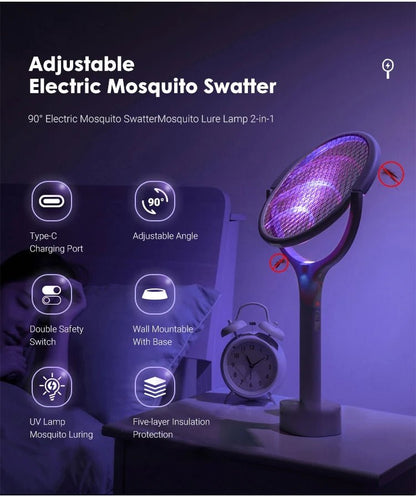 Skorter | ZapGuard Mosquito Zapper – 5-in-1 Insect Protection with LED Lamp and USB Fast Charging