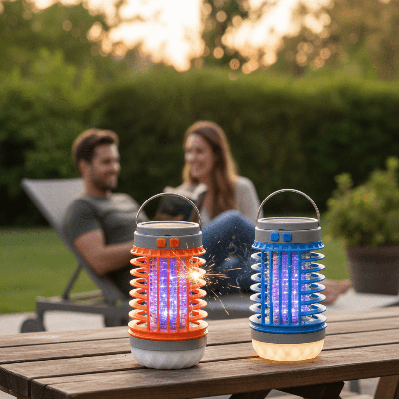 Skorter | ZAPPERLANTERN – 2-in-1 Solar Bug Zapper and Camping Lantern
