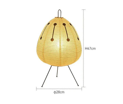 Skorter | Zenora – Rice paper table lamp in Japanese wabi-sabi design
