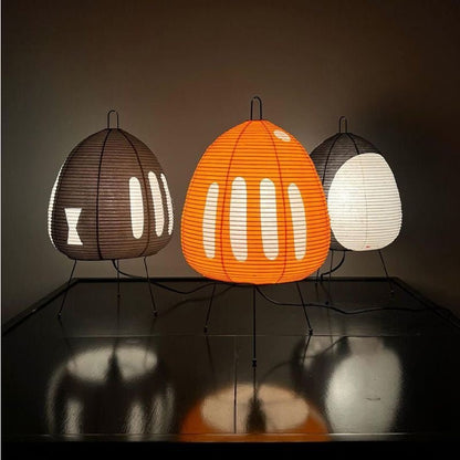 Skorter | Zenora – Rice paper table lamp in Japanese wabi-sabi design