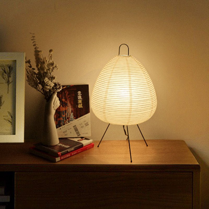 Skorter | Zenora – Rice paper table lamp in Japanese wabi-sabi design