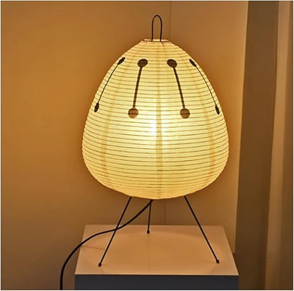 Skorter | Zenora – Rice paper table lamp in Japanese wabi-sabi design