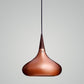 Copper Zenith Pendant Lamp - Rosewood suspension Pendant Lamp