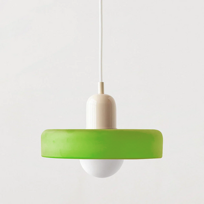 Bauhaus Stained Glass Pendant Light