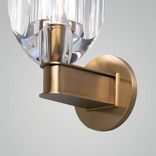 Lustrous Facet LED Wall Sconce