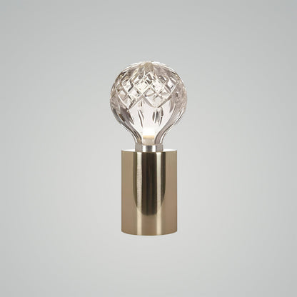 Elegance Illuminated Crystal Accent Lamp - CRYSTAL BULB TABLE LAMP