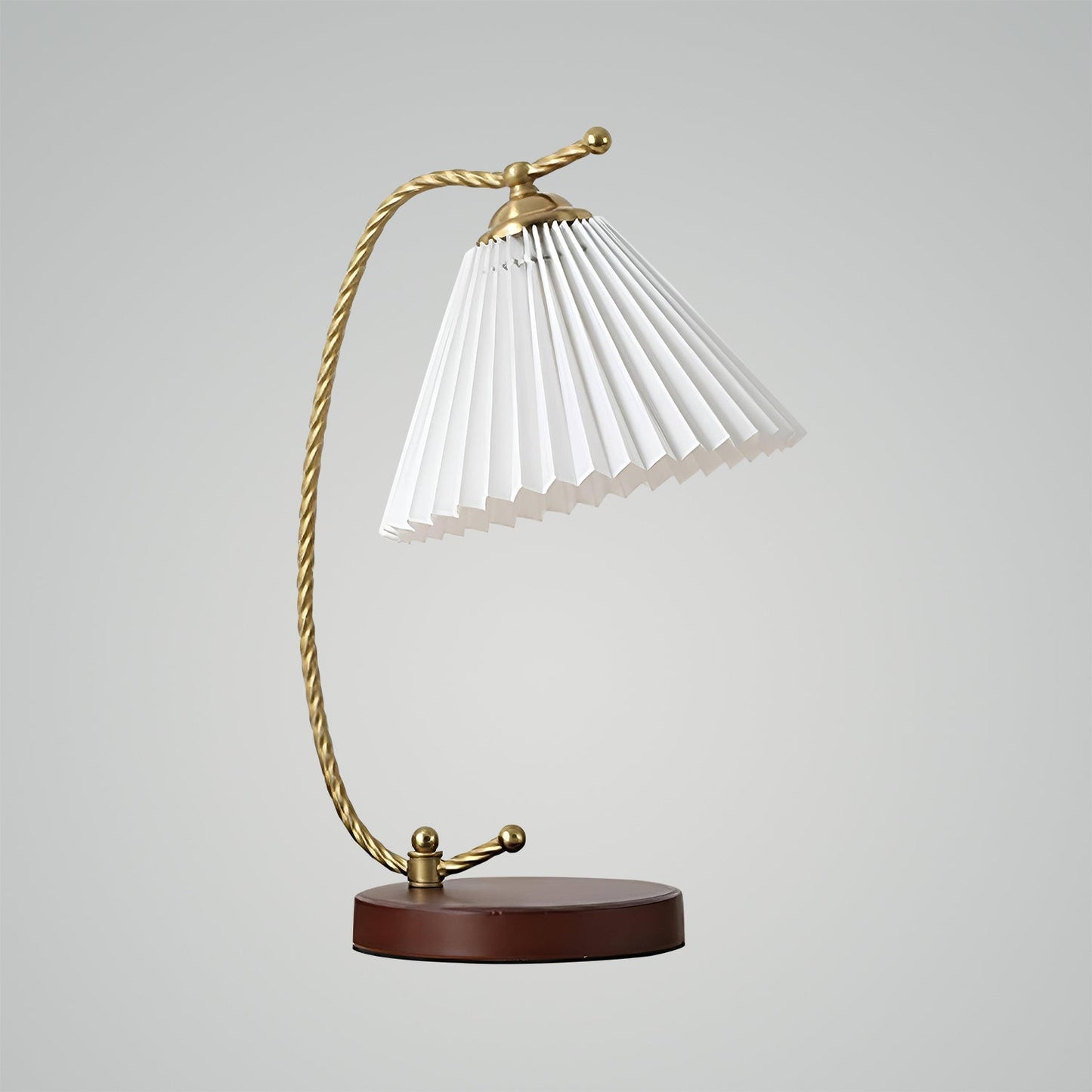 Classic Pleat Swing Arm Table Lamp