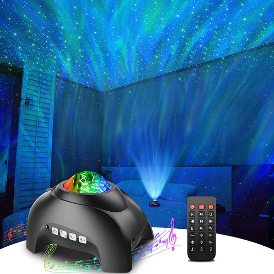 Star Projector, Galaxy Projector For Bedroom, Bluetooth Speaker And White Noise Aurora Projector, Night Light Projector For Kids Adults Gaming Room, Home Theater, Ceiling, Room Decor