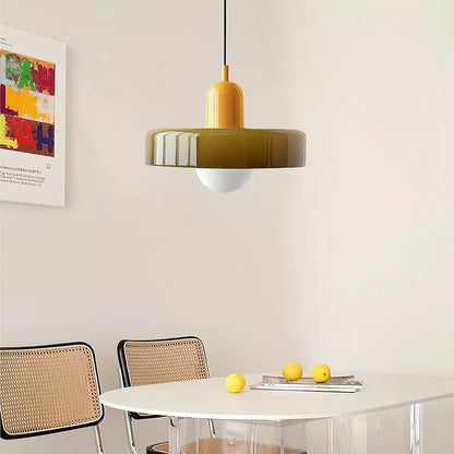 Bauhaus Stained Glass Pendant Light