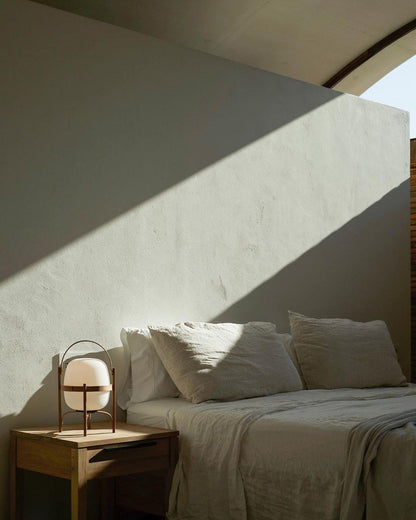 Portable Lantern Glass Table Lamp - SKØRTER
