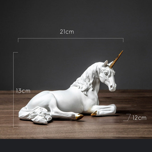 White Unicorn Horse