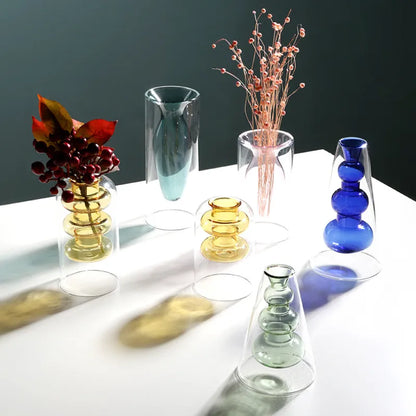 Colored Glass Vase