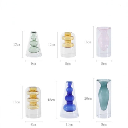 Colored Glass Vase