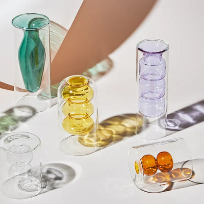 Colored Glass Vase