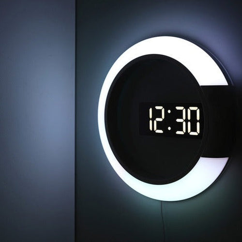 Multifunctional Led Lamp Wall Clock for Bedroom