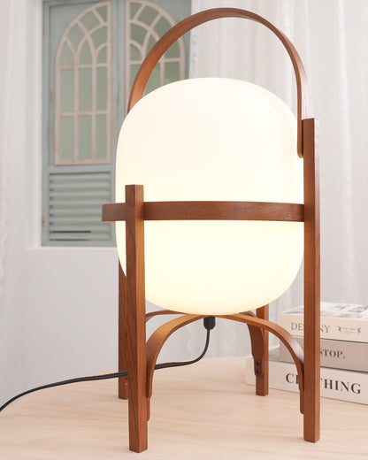 Portable Lantern Glass Table Lamp - SKØRTER