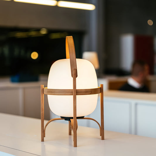 Portable Lantern Glass Table Lamp - SKØRTER