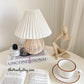Rattan Pleated Built-in Battery Table lamp