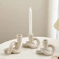Ins Beige Decorative chandeliers Candle Holders │ Table Decor Long Candlestick Holders