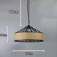 Iron Hand Braiding Rope Pendant Light