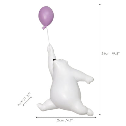 Polar Bear Holding Balloon