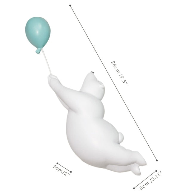 Polar Bear Holding Balloon