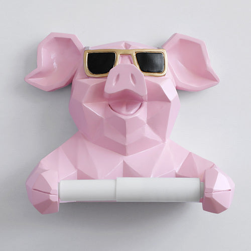 Pig Toilet Paper Holder