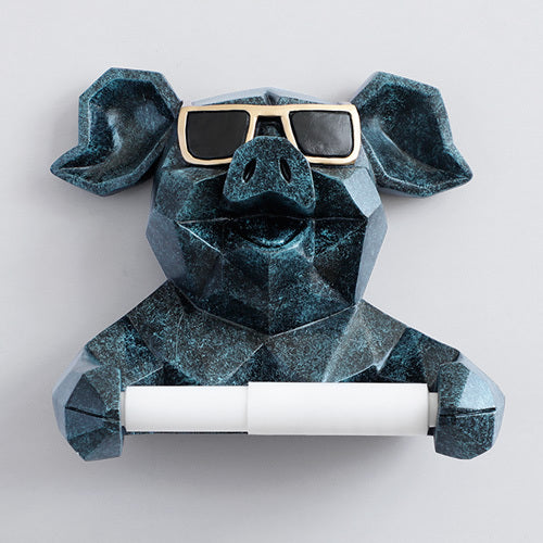 Pig Toilet Paper Holder