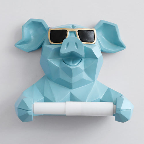 Pig Toilet Paper Holder