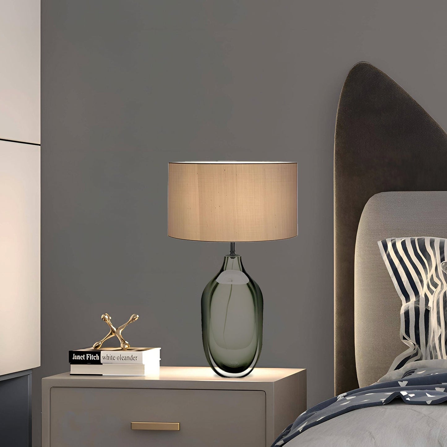 Modern - Eclipse Silhouette Glass Table Lamp